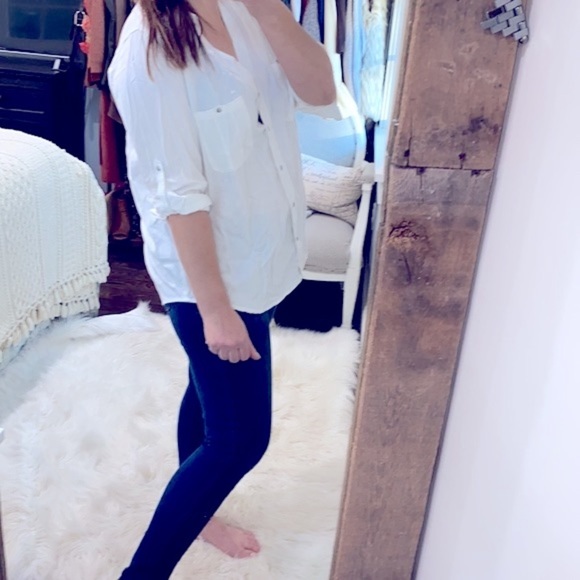 Love tree white button down size 1X shirt - Picture 3 of 7